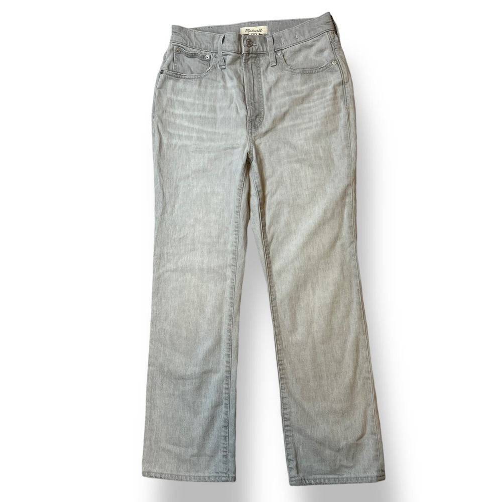 Madewell Slim Demi-Boot Jeans Gray Size 27 - Picture 4 of 13